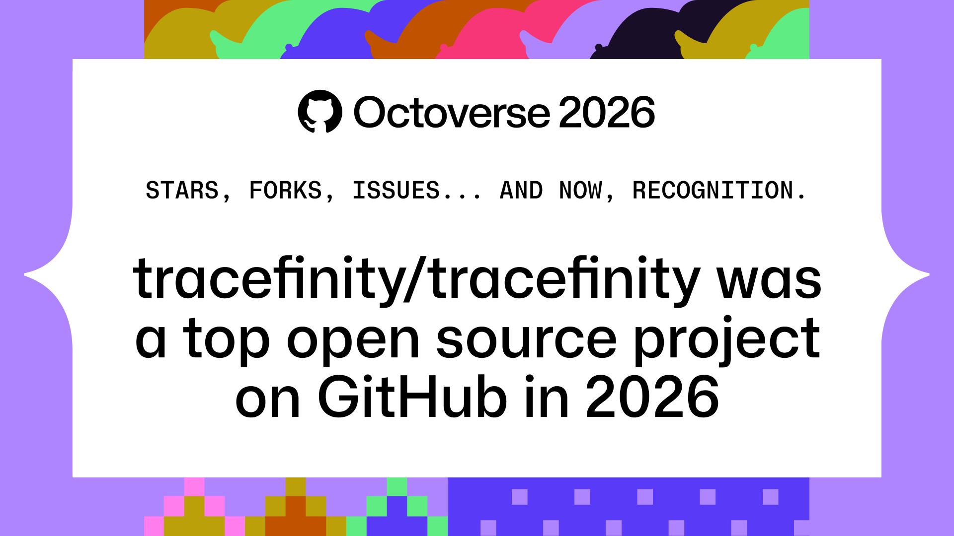 Octoverse 2026. Stars, forks, issues&mldr; and now, recognition. tracefinity/tracefinity was a top open source project on GitHub in 2026.